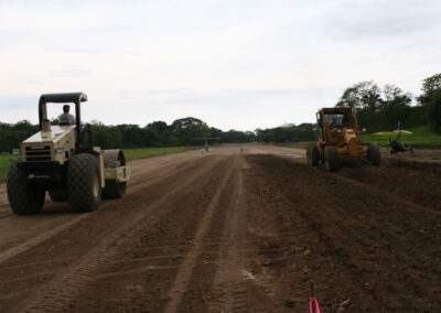 Airpark Samara construction of the runway